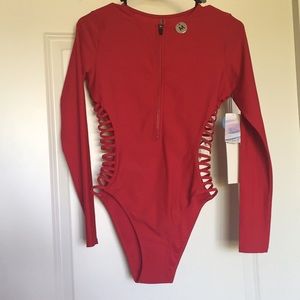 One piece swimwear in red- Brand New